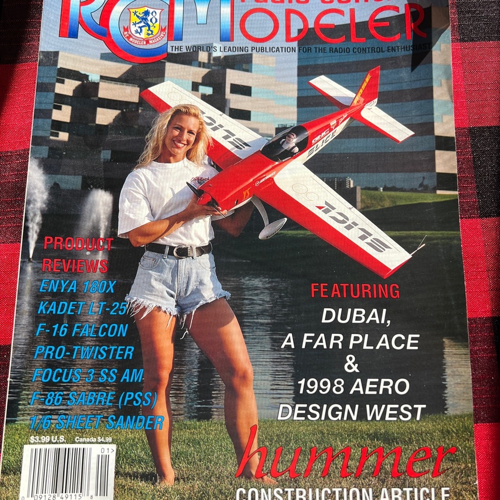 Collectible RC Modeler Magazine- Collectors Item Jan 1999